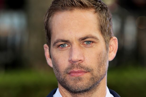 close photo of Paul Walker's face at the Fast & Furious 6 premiere