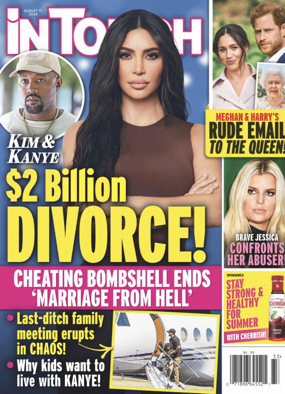 Cover of In Touch Magazine featuring a photo of Kim Kardashian