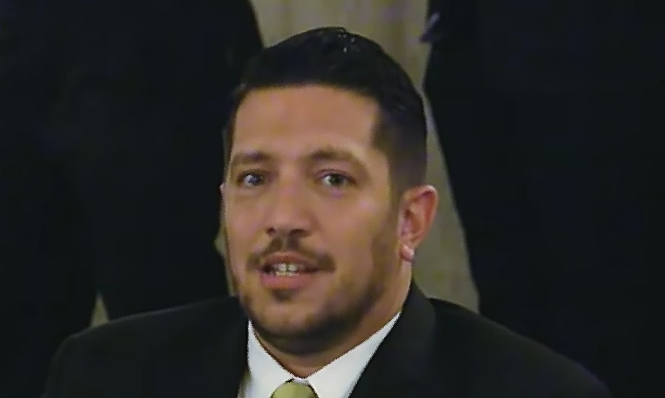 Sal Vulcano during his wedding speech punishment on Impractical Jokers