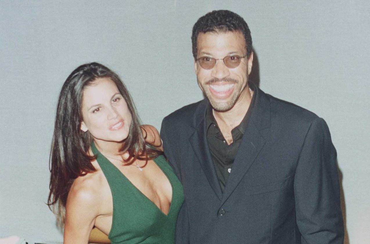 Lionel Richie et son ex-femme Diane Alexander lors d'une soirée pour le Vogue italien en 1996