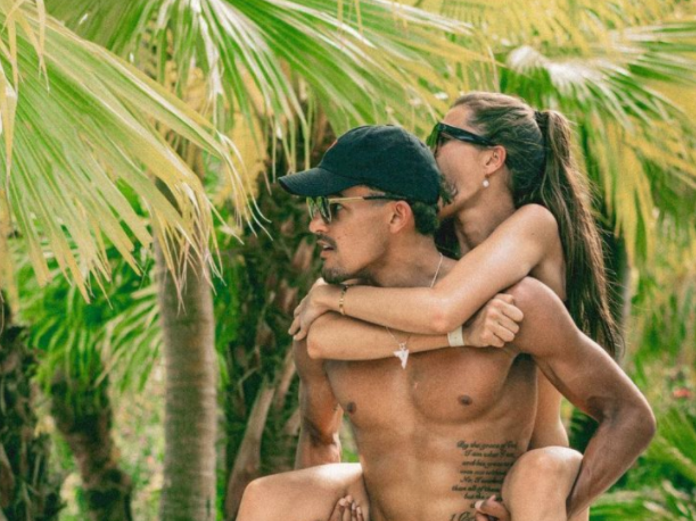 Trae Young and Shelby Miller are piggybacking in a tropical location