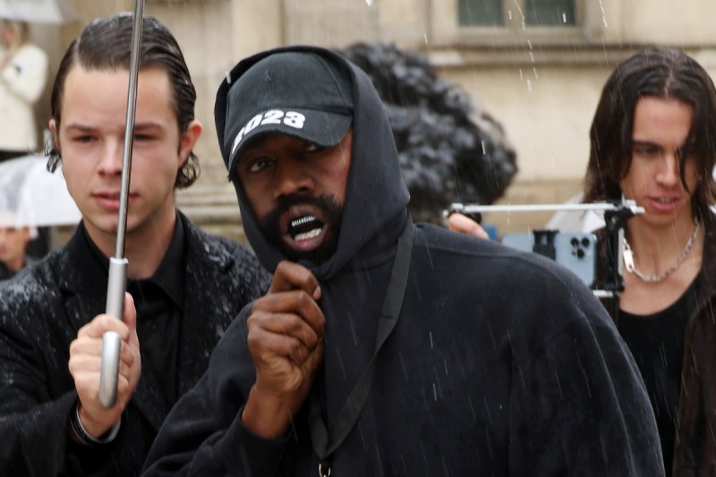 Kanye West Rocks Spooky Hockey Mask