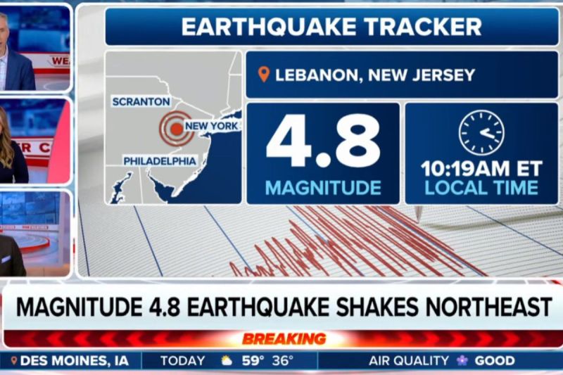 48 Magnitude Earthquake Rattled New Jersey And Surrounding Areas 