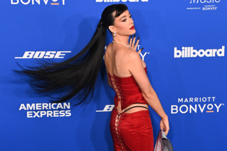 Katy Perry Rocks SeeThrough Dress at iHeartRadio Music Awards