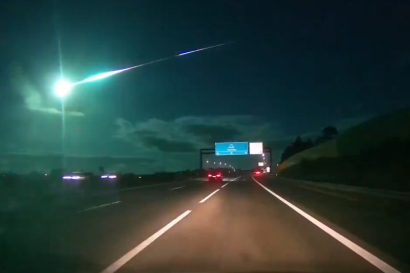 Bright Green Meteor Streaking Over Spain Captured in 'Breathtaking' Videos