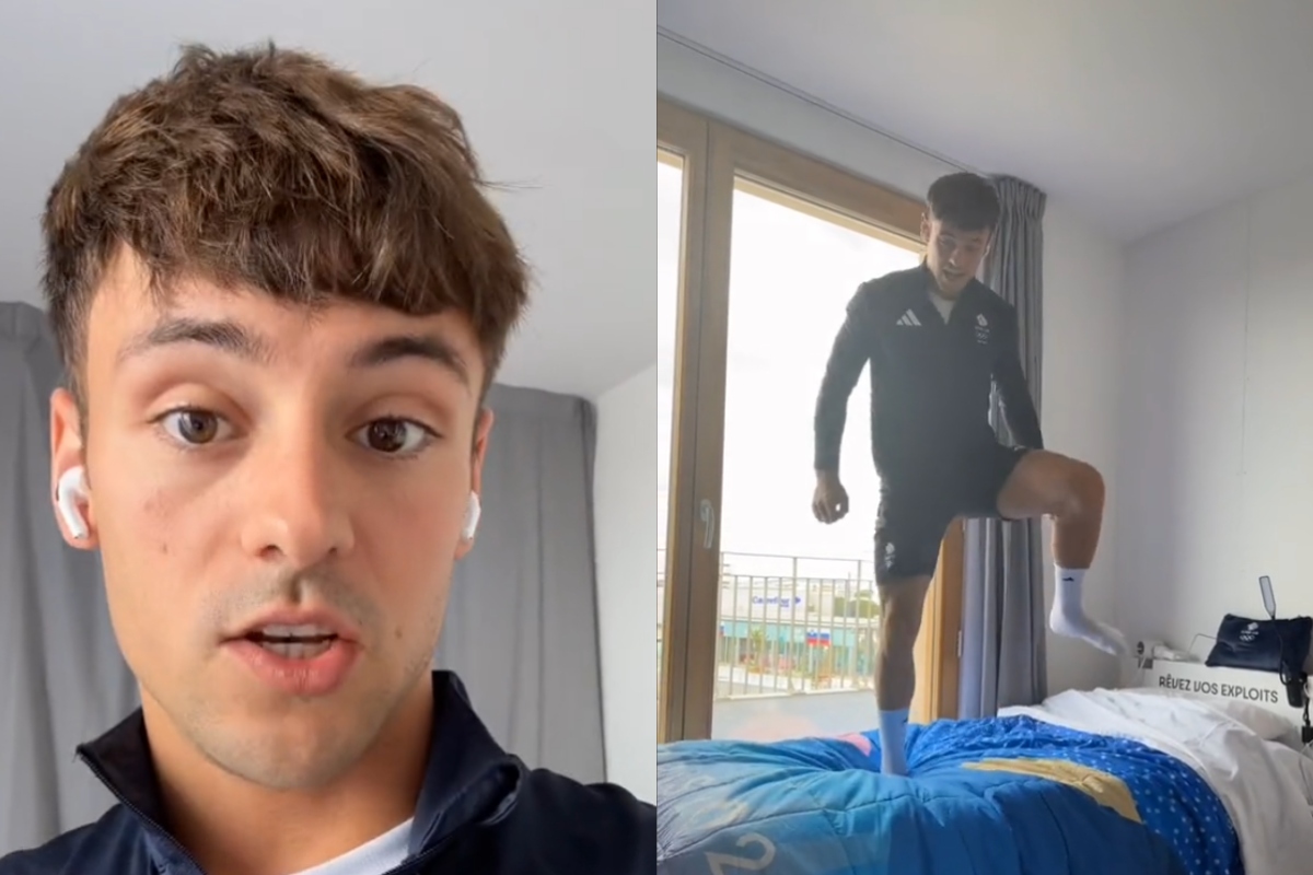 olympic-diver-tom-daley-shows-off-cardboard-beds-in-athletes-dorms-in-paris