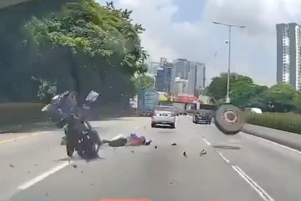 runaway-tire-smashes-motorcycle-into-pieces-in-crazy-video