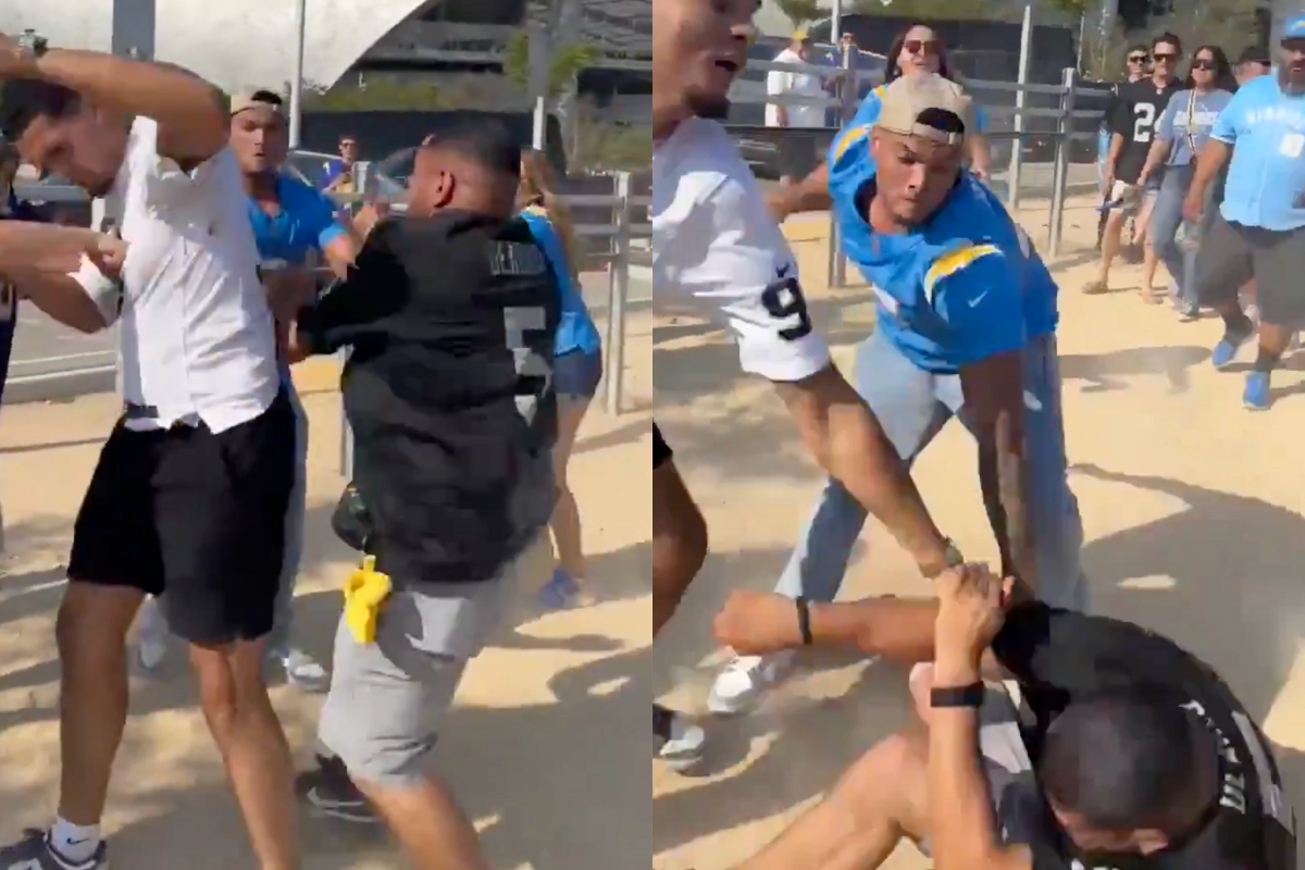 Bloody Brawl Breaks Out Between Raiders and Chargers Fans at SoFi Stadium