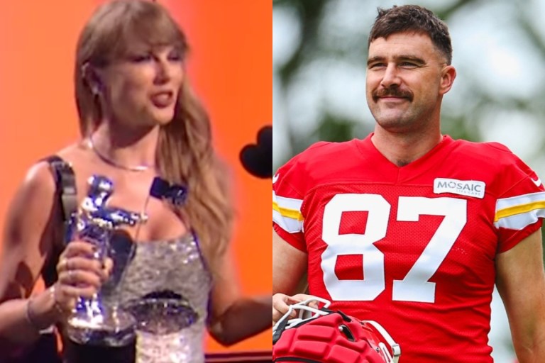 Taylor Swift Sparks Frenzy With Speech About Travis Kelce at VMAs