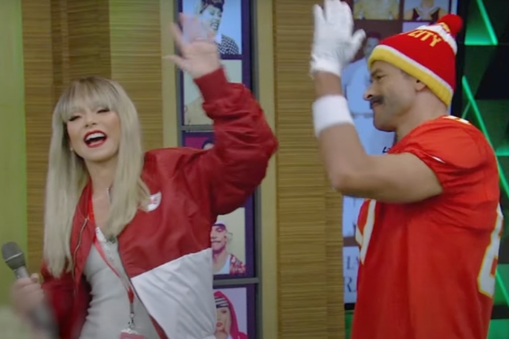 kelly-ripa-and-mark-consuelos-dress-up-as-taylor-swift-and-travis-kelce-for-halloween-in-hilarious-photos