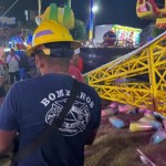 A festival ride collapses in Acapulco, Mexico. (Facebook / El Sur periódico de Guerrero)