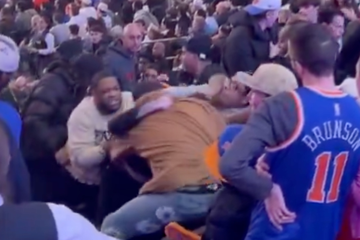 Brawl Between NBA Fans Breaks Out During Knicks-Raptors Game in Wild Video