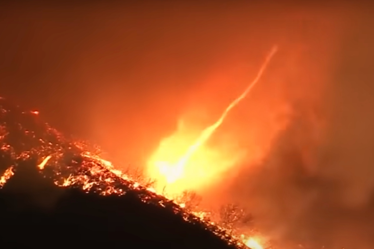 Massive Fire Tornado Appears During Los Angeles Wildfires in Terrifying Video