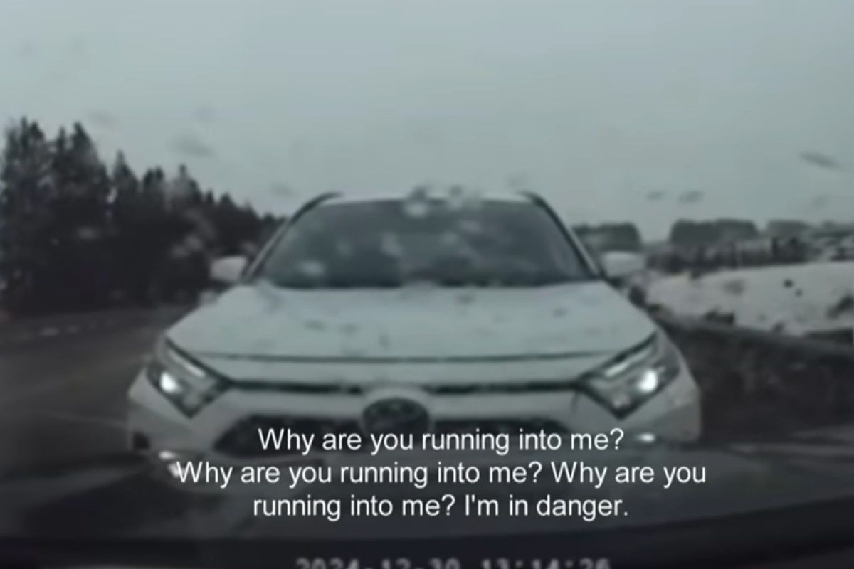 Driver Rams Car Head-On in Scary Road Rage Video