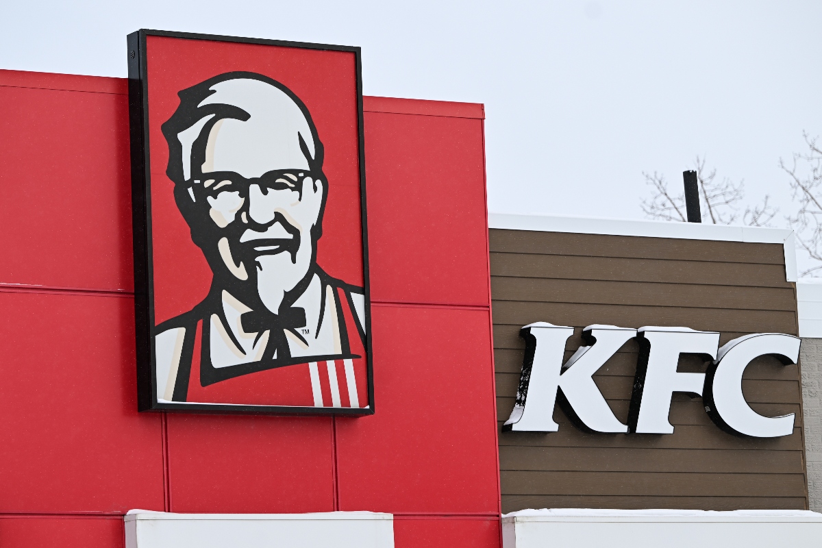 A KFC fast-food restaurant in Edmonton, Alberta, Canada, on February 15, 2025. (Photo by Artur Widak/NurPhoto via Getty Images)